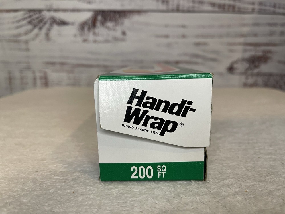 Dow Handi-Wrap Clear Plastic Vintage 1990s Kitchen Prop Storage