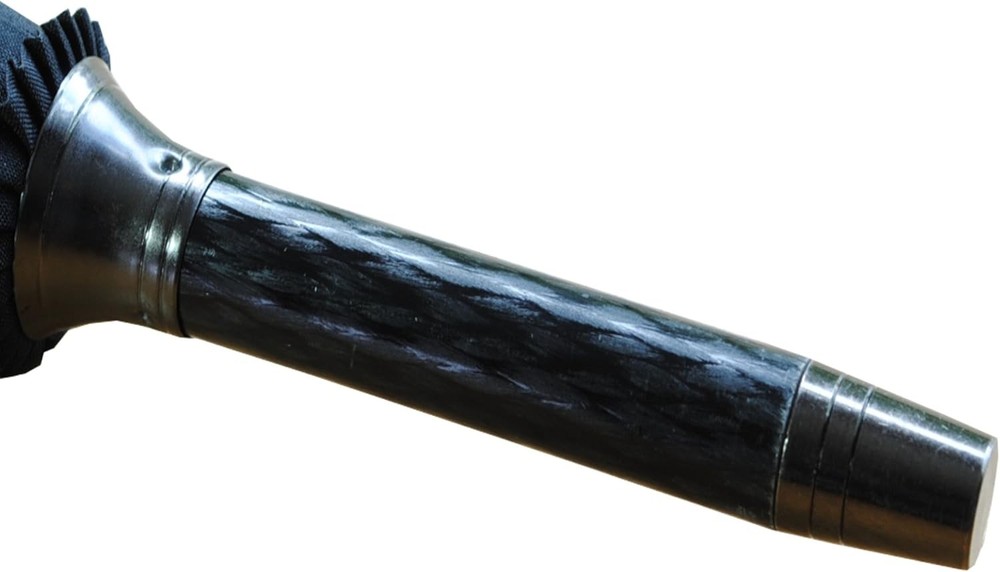 60MPH Windproof Large Heavy Duty Umbrella for Rain and Wind - Strong Black