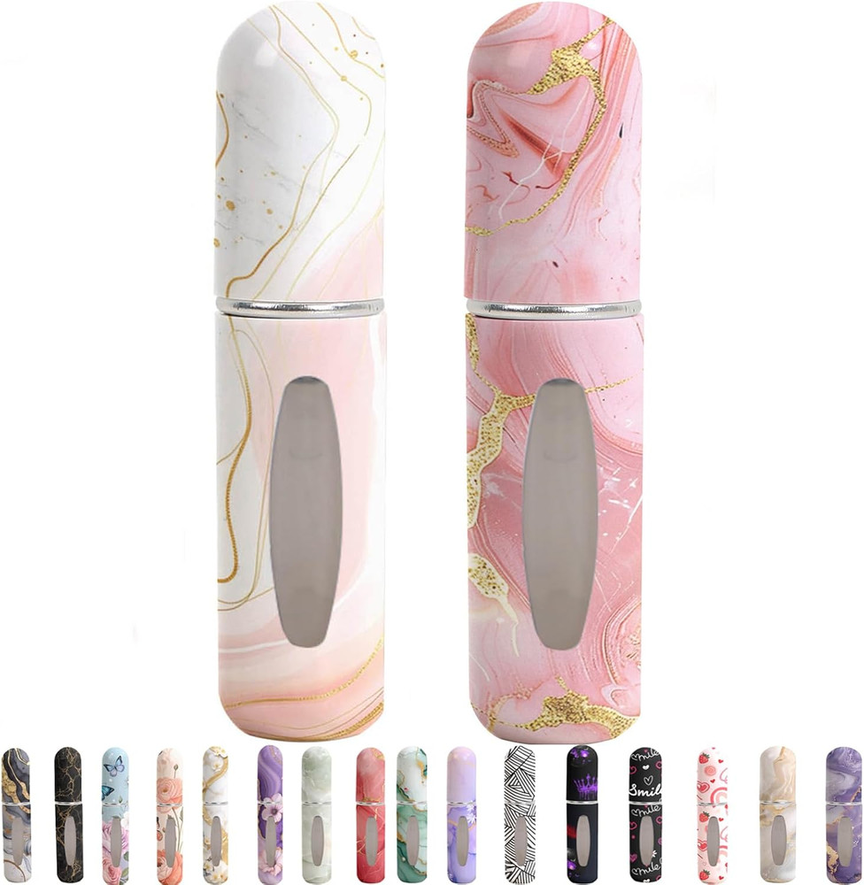 Perfume Travel Refillable Bottle– Portable Mini Sprayer,Empty Perfume Bottles wi