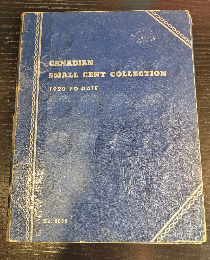 Canada Penny Folder with 36 Coins - 23 Different Dates Ranged 1937-1966