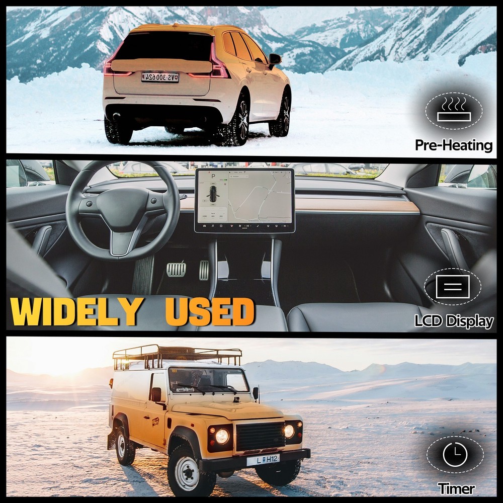 Diesel Car Heater All-in-one 12V 5KW LCD Remote Control For Bus Car RV Indoors