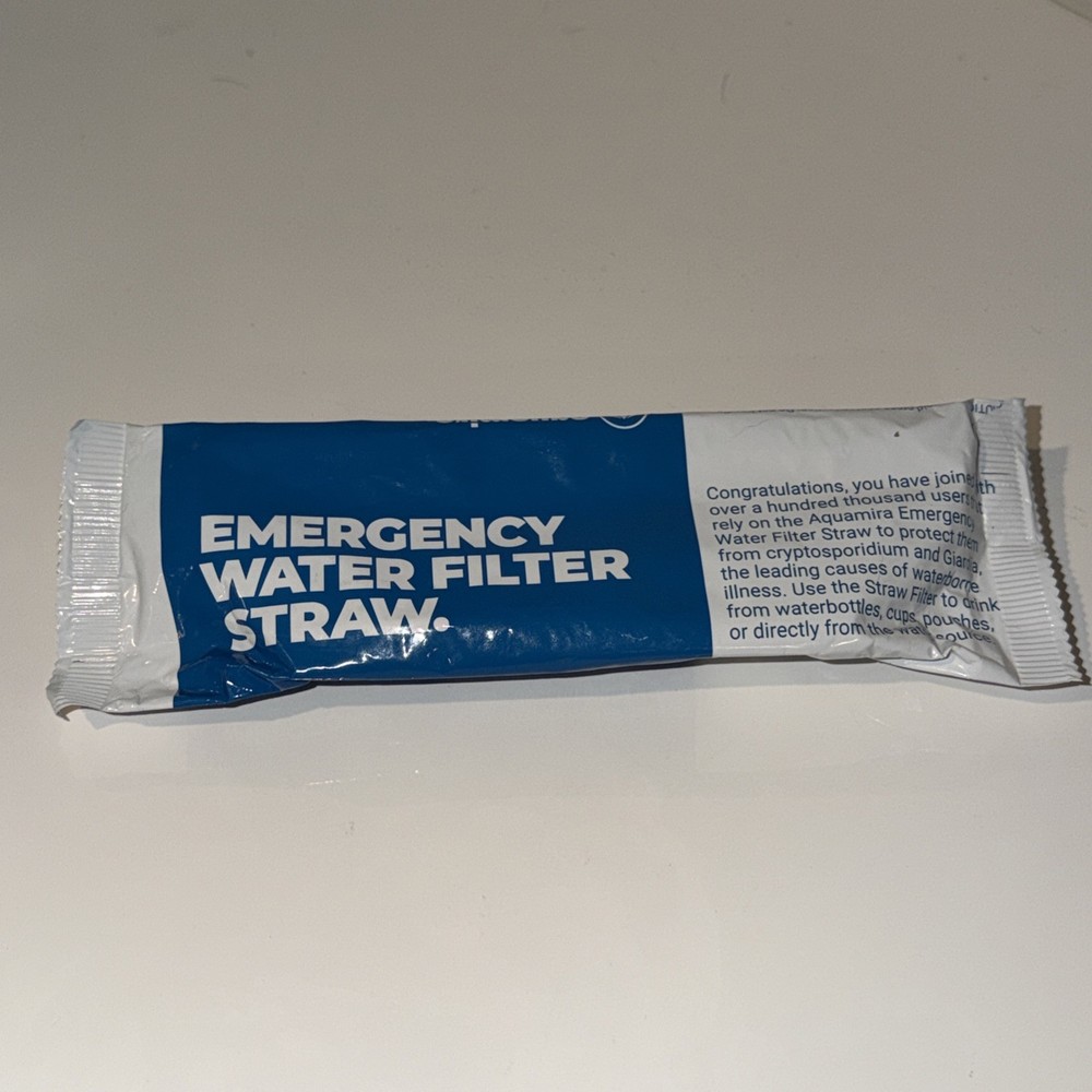 Aquamira Emergency Water Filter Straw