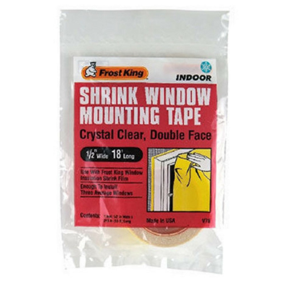 FROST KING SHRINK WINDOW MOUNTING TAPE 1/2 x 18' LONG  Case/6