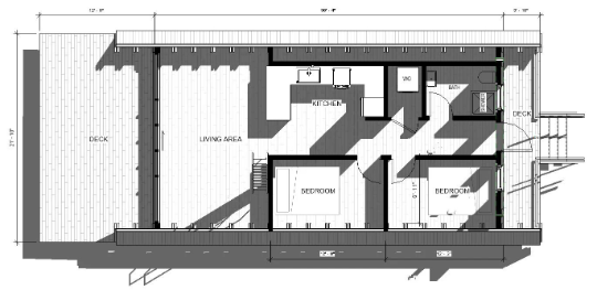 A Frame Modern Cabin House - Plan Blueprint PDF or Print Drawing Construction ~
