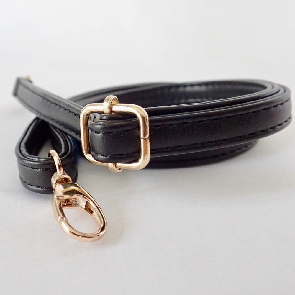Free Shipping Shoulder Strap (Black) Cotton Raffia
