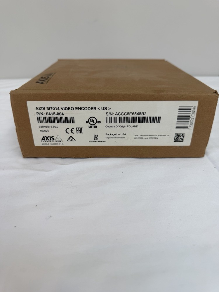 Axis M7014 Video Encoder 4 Channel Analog to IP Encoder New Open Box