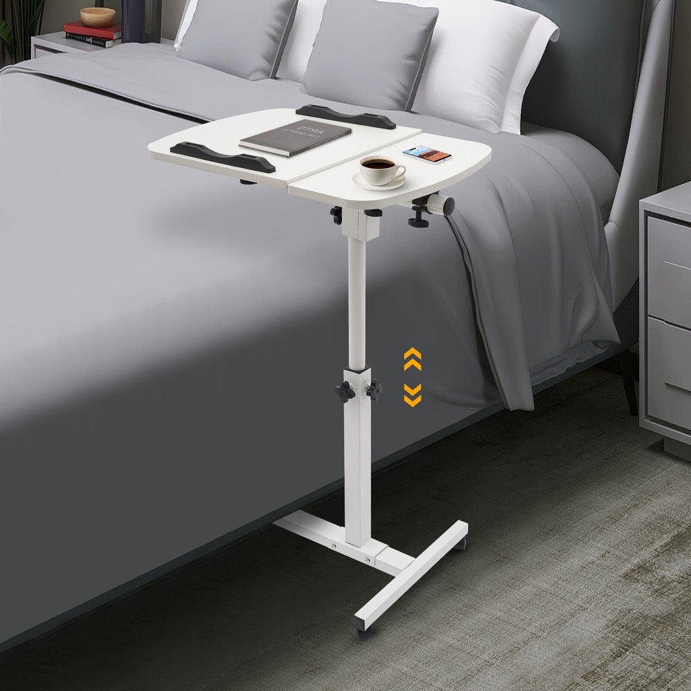 Adjustable Mobile Laptop Desk with Free Lifting and Rotating Features