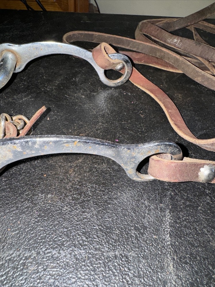 Western Bit 5” Width 7.5” Length With Leather Harness