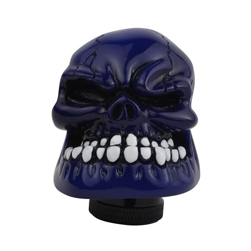 Blue Skull Manual Automatic Gear Shift Knobs Blue2