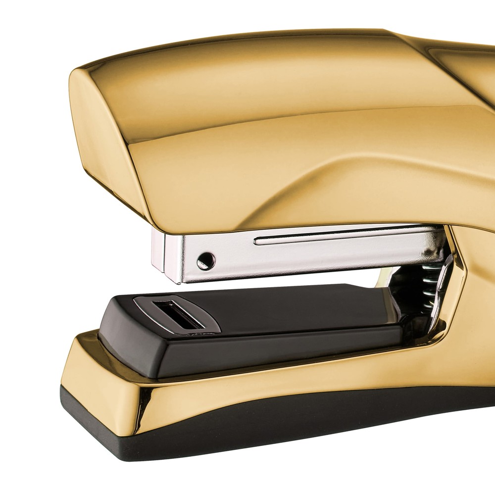 Flat Clinch Stapler, 40 Sheets, Metallic Purple