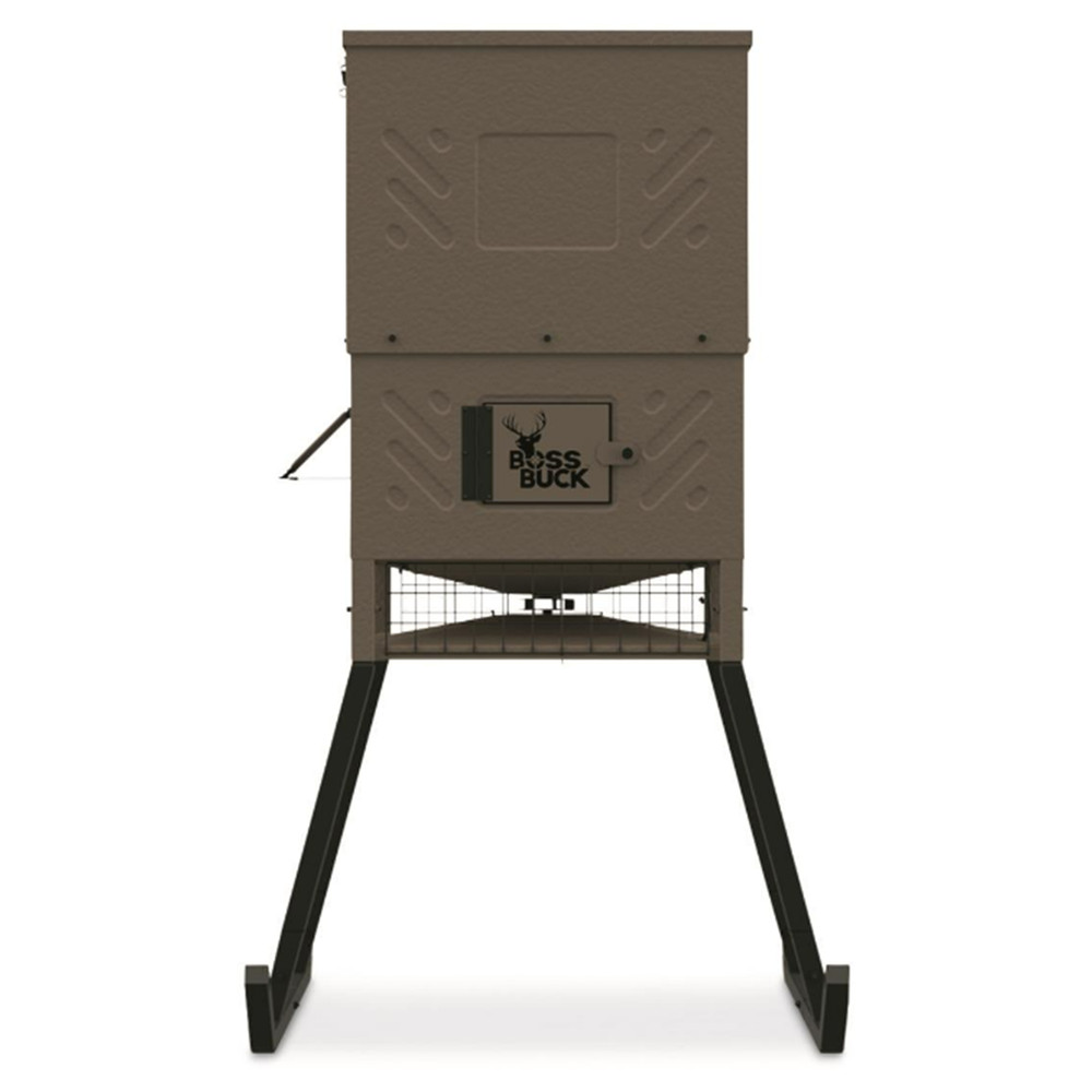 600 lb Stand Fill Sled Feeder Integrated Solar Panel Reverse Polarity Protection