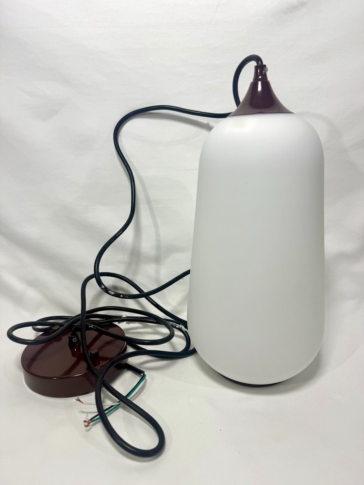 White Glass 12" Pendant Light - From Starbucks Store