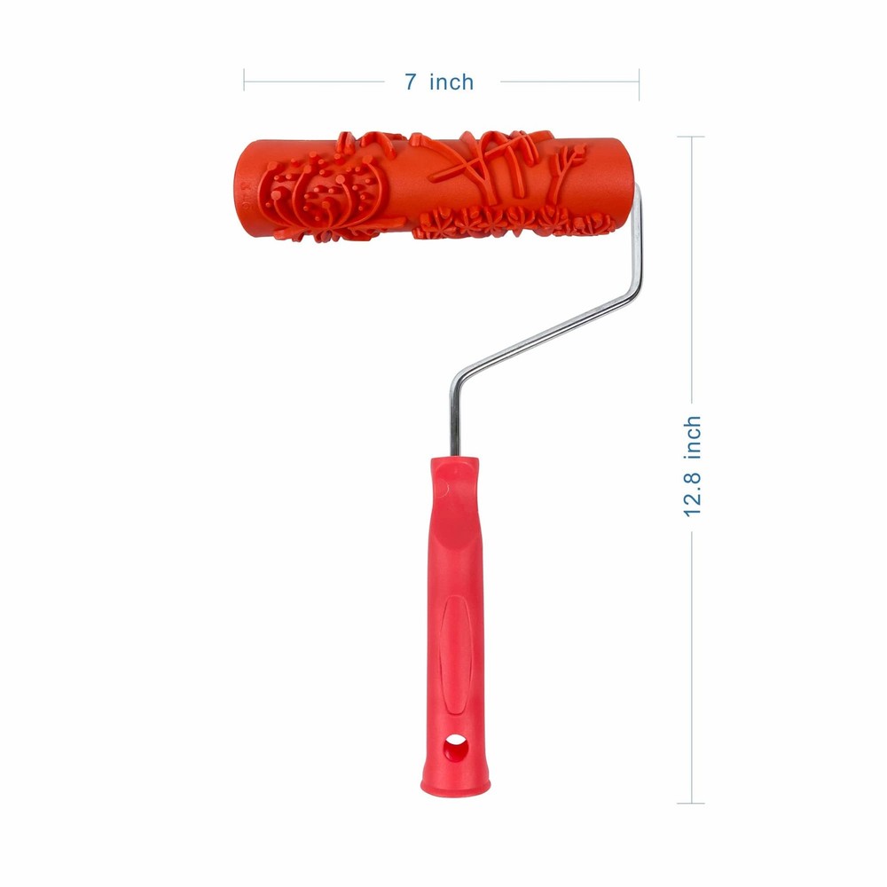 Hanroy 7'' Patterned Paint Roller for Wall Decoration Classic Brick EG346T