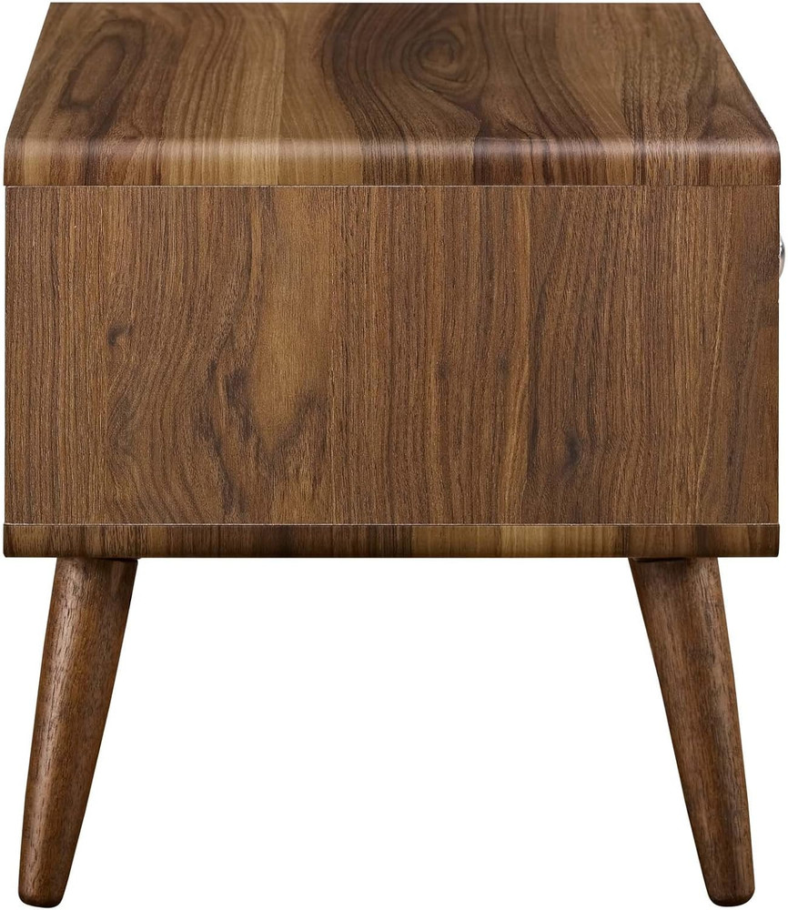 Walnut Mid-Century Modern Nightstand & Accent Table - Stylish & Versatile
