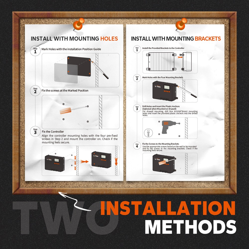 LiTime 30A MPPT 12V/24V Auto DC Input Solar Charge Controller with Bluetooth