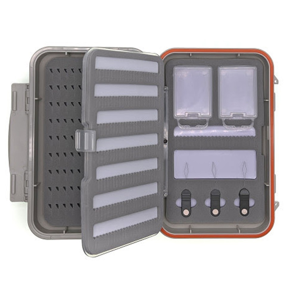 Waterproof Fly Box Midge Threader Fly Box features Micro Slit Foam