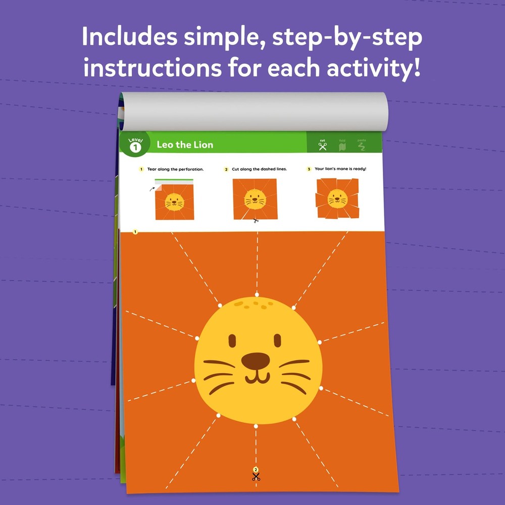 Skillmatics Scissor Skills Activity Book - Snip Snip, Medium, Multicolor