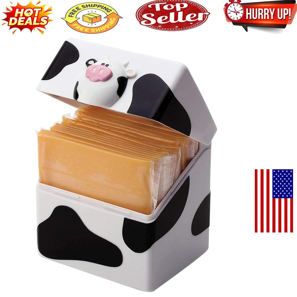 Moo Moo Flip Top Cheese Container - Fun, Practical & Economical Storage