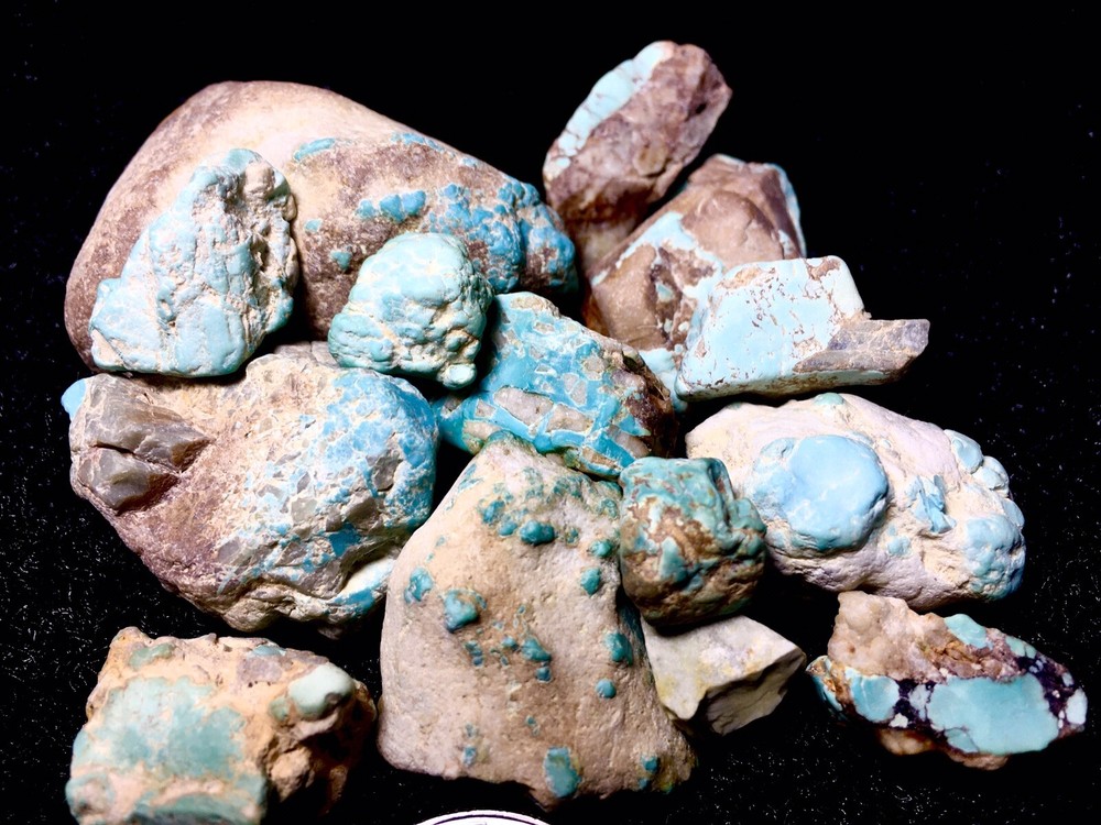 ~X - 13B Select Natural Royston Turquoise Rough