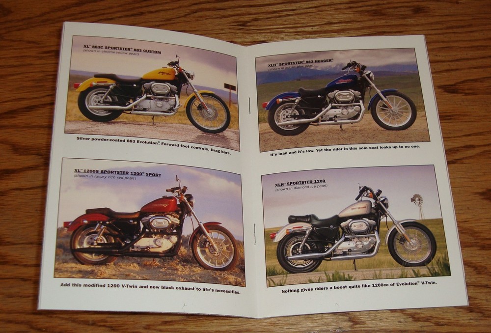 Original 2000 Harley Davidson Motorcycle Full Line Sales Brochure 00 FXSTD FXDX