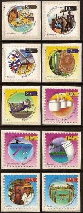 Netherlands - Dutch Antilles Issue 1999 (1264a-1273a) Millenium Stamps