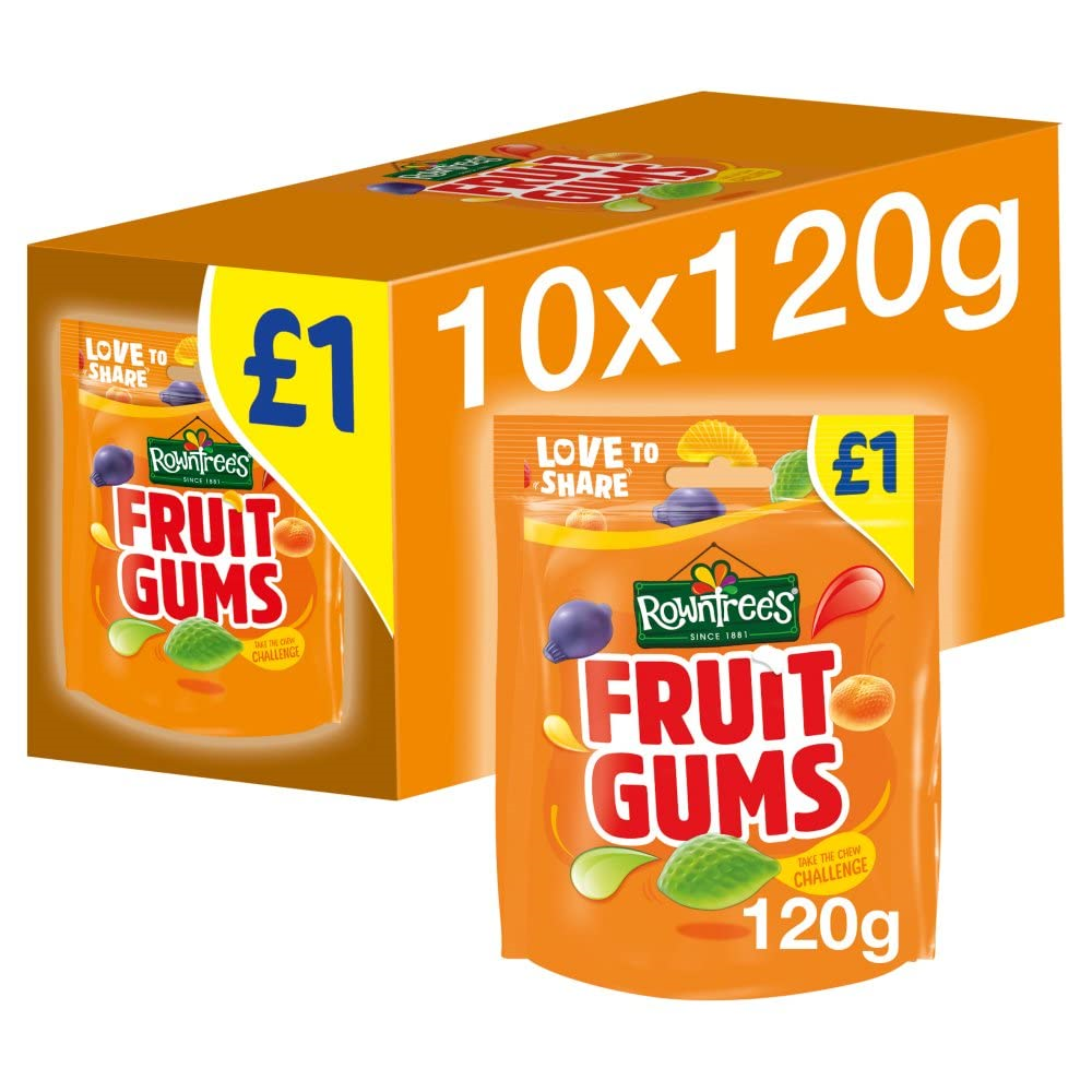 Rowntree's Fruit Gums 120g Pack of 10