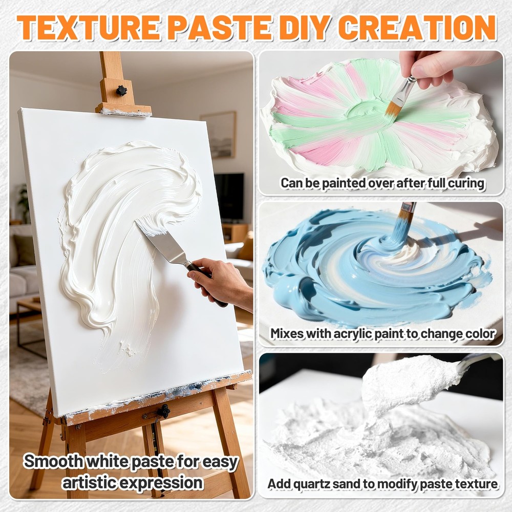 Thick Modeling Paste 30oz / 600ml - Professional High Density Art Texture Pas...