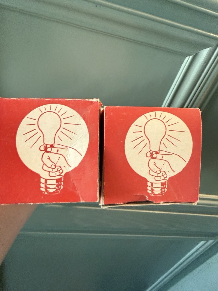 Pair Of Vintage Rare Miracle LightBulb Magic Tricks Work Boxes Tested Work !!