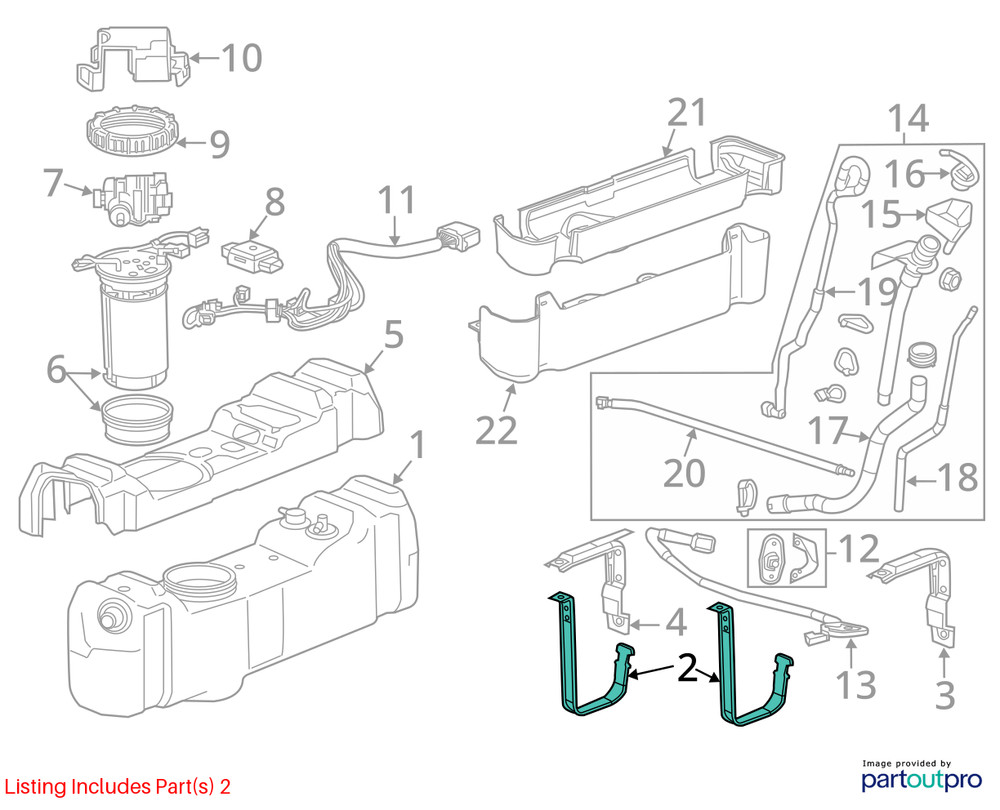 DEF Tank Straps 22809342