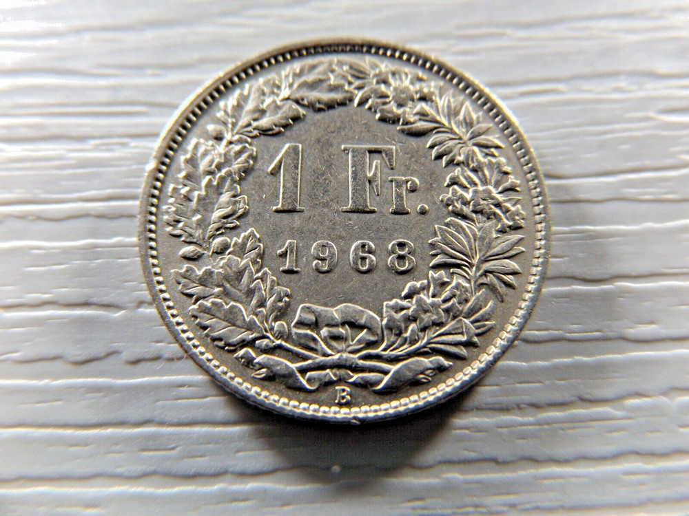 SWITZERLAND 1968 1 Franc