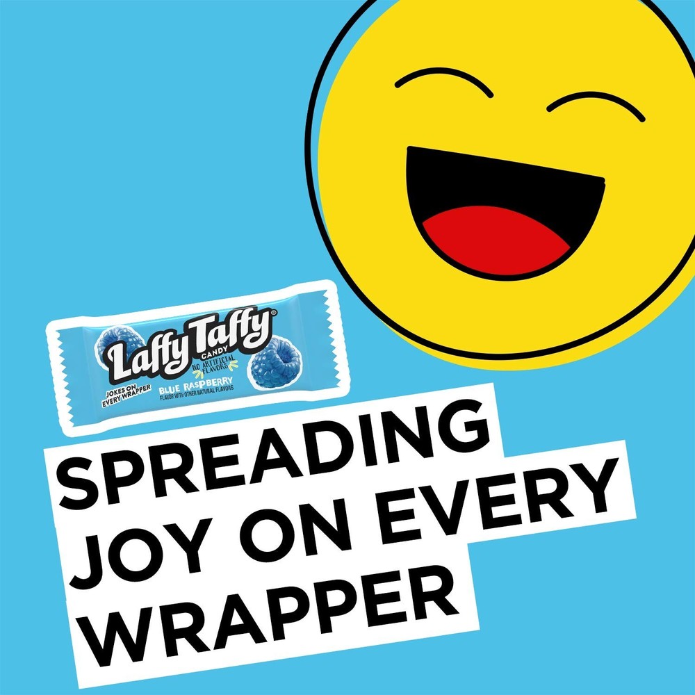Laffy Taffy Candy Blue Raspberry Flavored Individually Wrapped Candy 145 Pieces