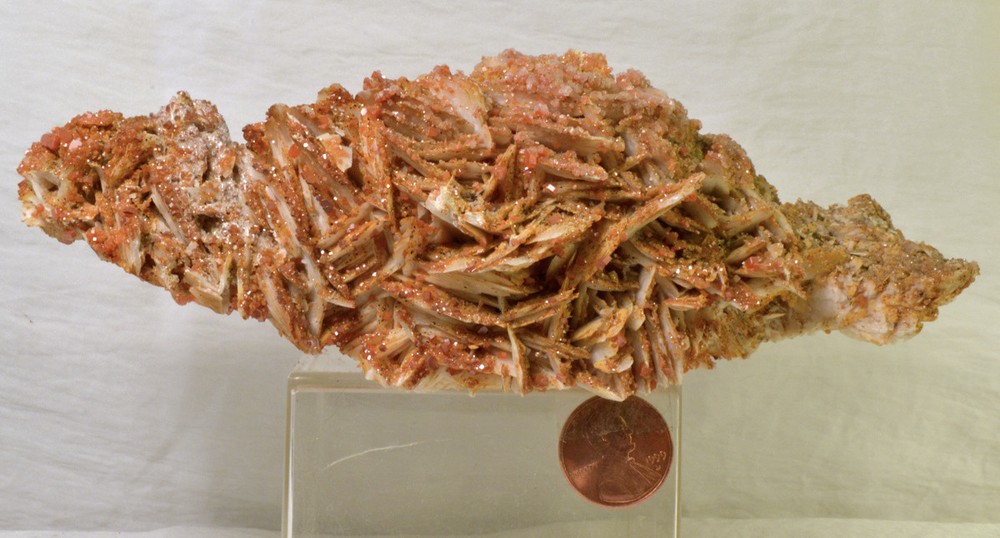 #2519 Vanadinite on Barite - Morocco - Large Display piece