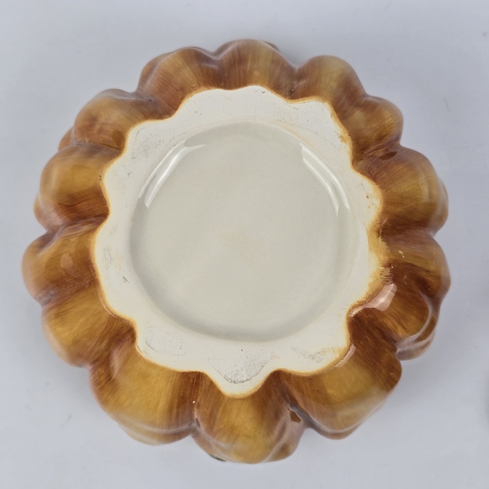 Pumpkin Patch Ceramic Covered Bowl Dish w/ Lid Fall Harvest Decor Thanksgiving