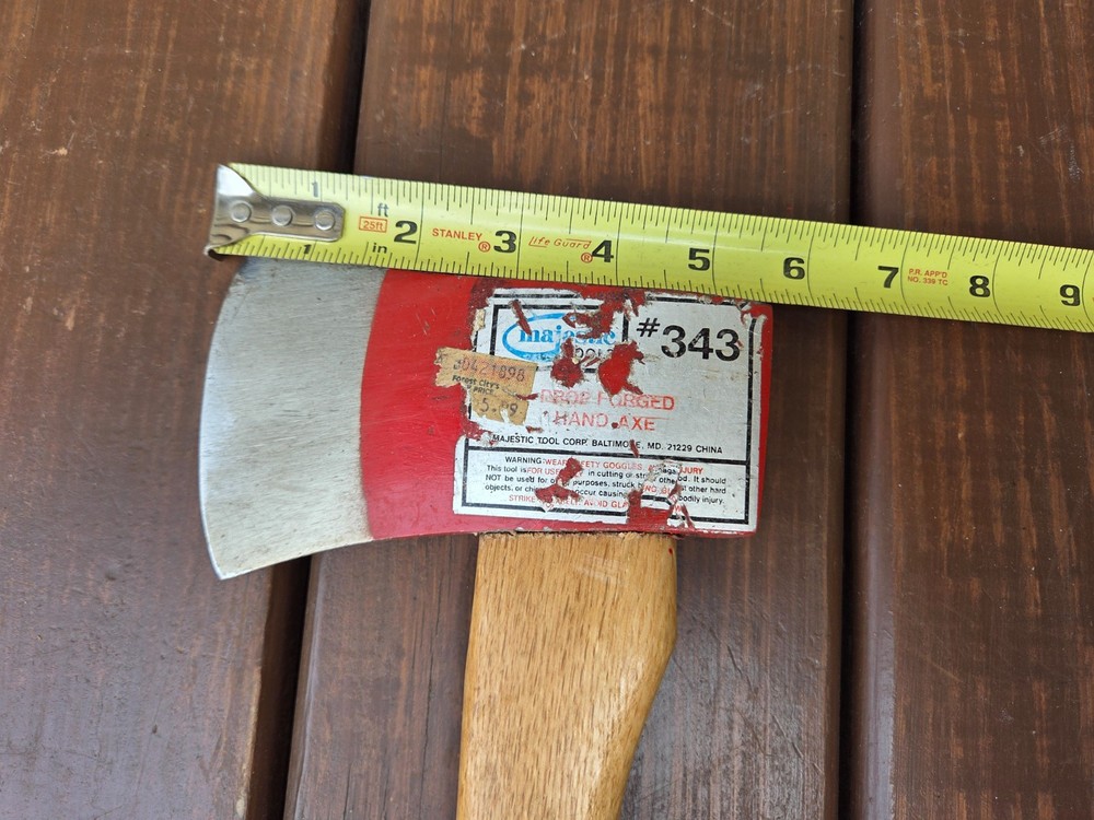 Majestic #343 Drop Forged Hand Axe, Camp Axe