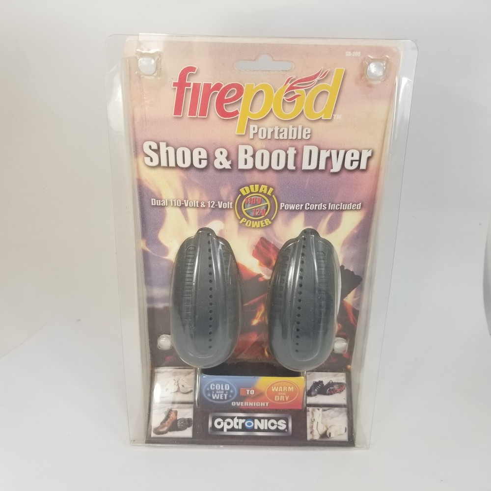 Optronics Firepod Portable Shoe & Boot Dryer Dual Warmer Warm