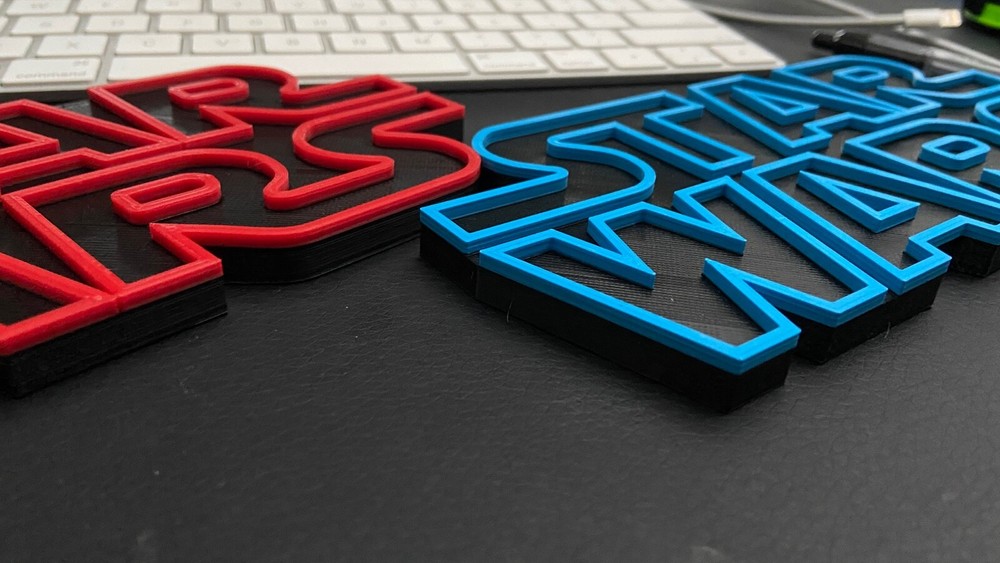 Star Wars Pinball Mod Back Box Hinge Blue/Red 3D Logo Mod(pair)