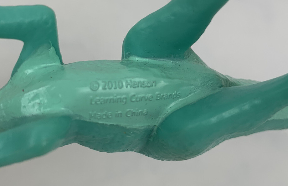 2010 Jim Henson Learning Curve Blue 6.5" Dinosaur Figure