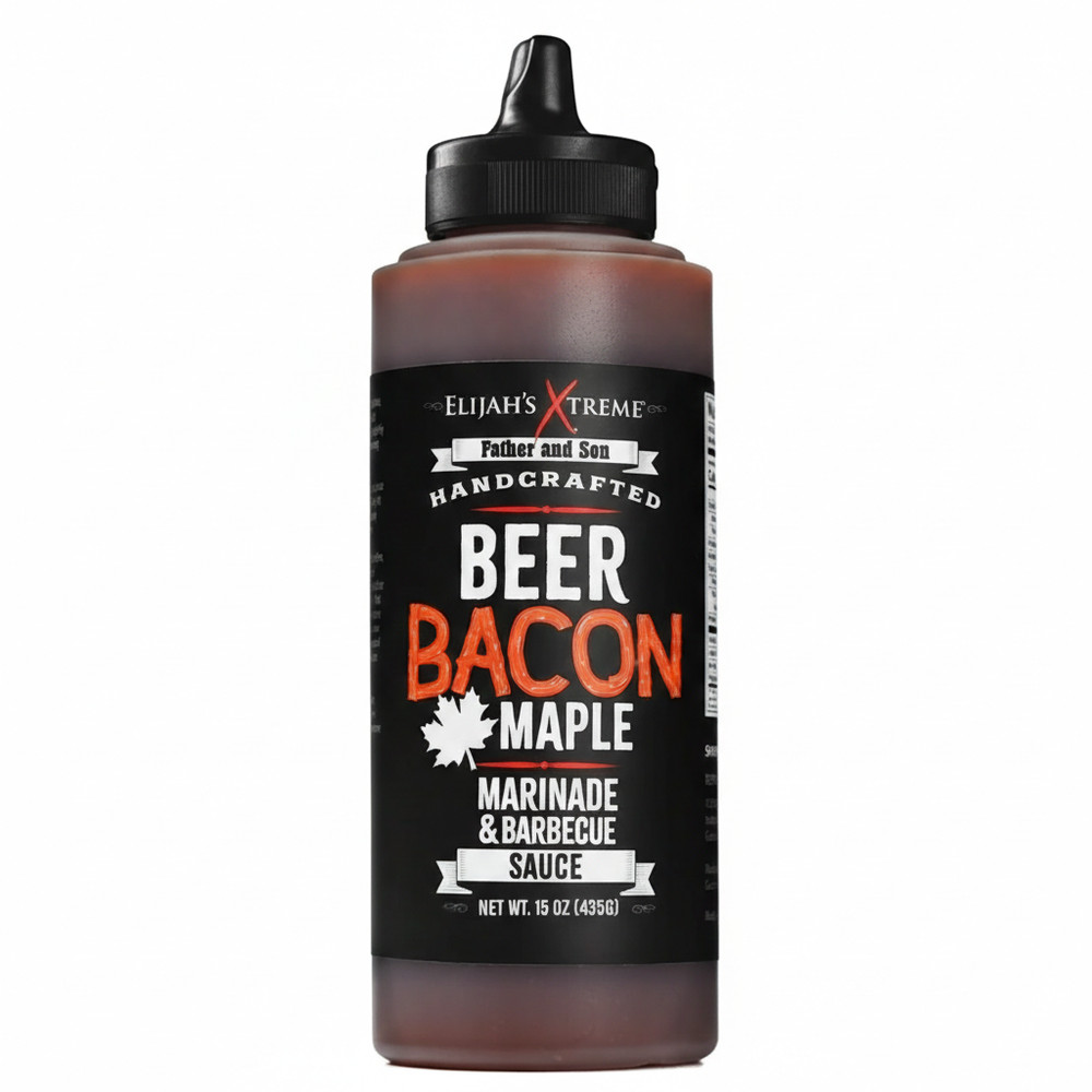 Elijah's Xtreme: Beer Bacon Maple BBQ Sauce & Marinade