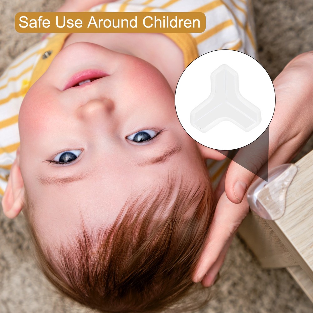 Corner Protectors 12Pcs Table Corner Protectors(T-shaped, White)