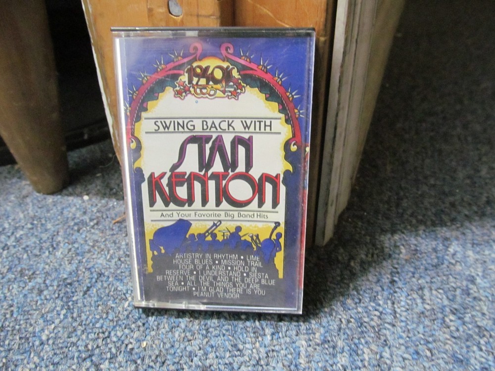 Swing Back with Stan Kenton Cassette UNTESTED / AS-IS - For Insert & Case