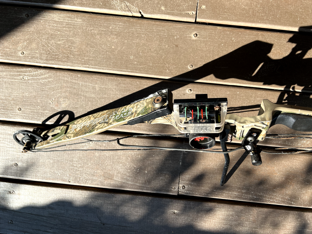 PSE Thunderbolt Compound Bow PSE Sights Quik Tune By Nap Rest Archery