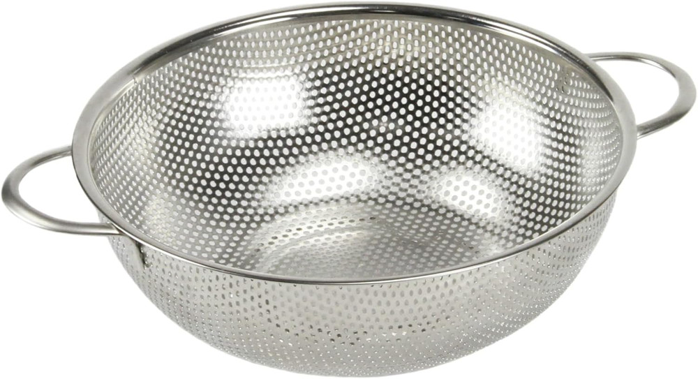 Chef Craft Select Microperforated Colander, 1.5 Quart, Stainless Steel