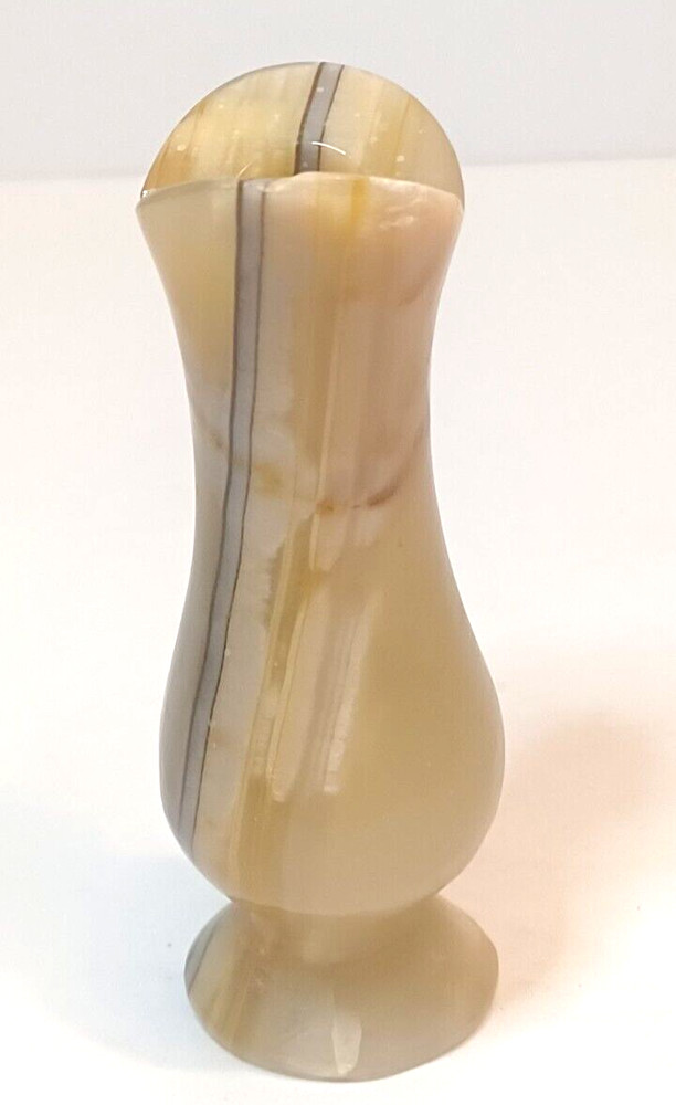 Carved Stone Miniature Vase 3.5" Tall