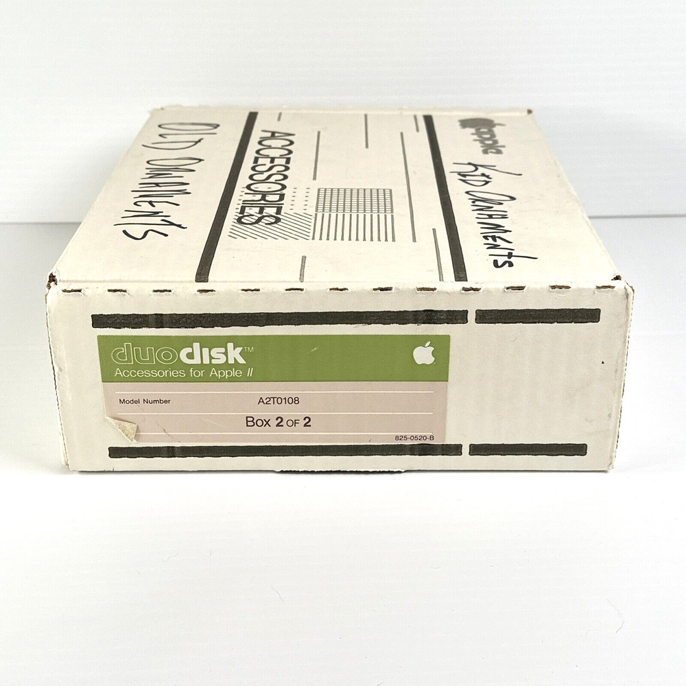 Vintage 1980s Apple Computer Accessories DuoDisk - BOX ONLY - Flaws