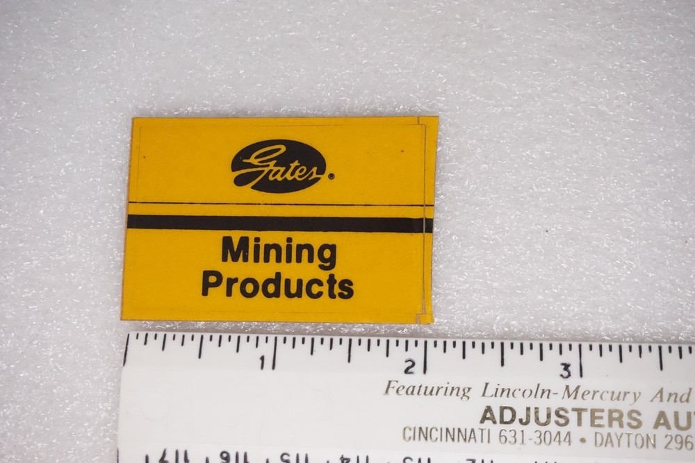 Gates Decal Sticker Mining Products Hard Hat Equipment