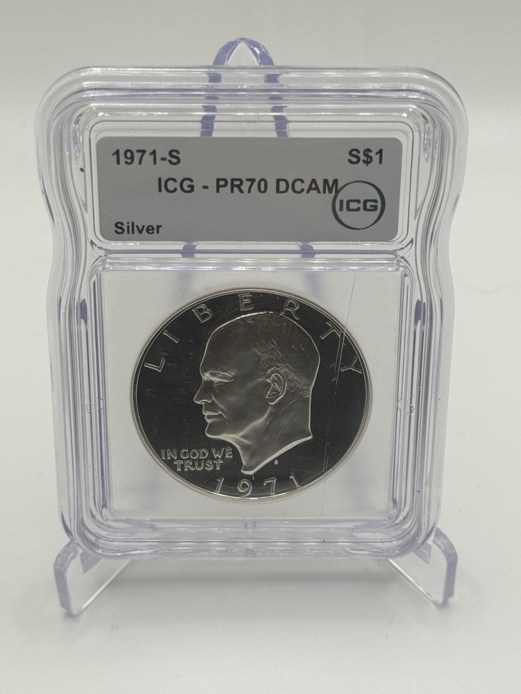 1971-S Eisenhower $1 Silver PR70 DCAM ICG
