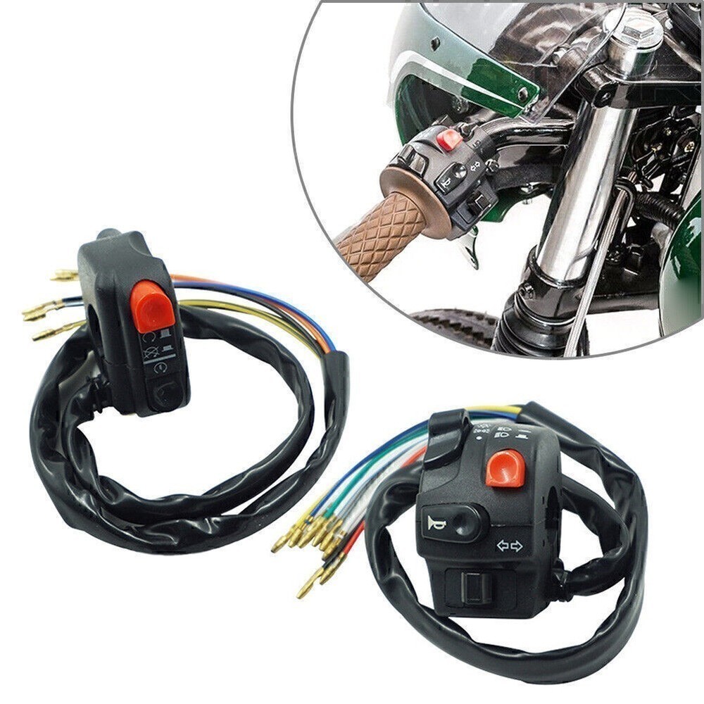 2x Horn Button Turn Signal Fog Lamp Light Start Handlebar Controller Switch