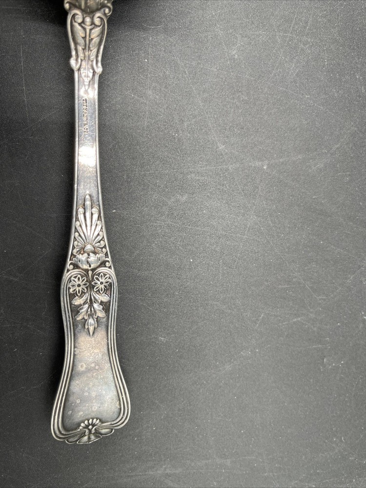 19th C. Tiffany & Co. Silver Engraved Table Crumber Read