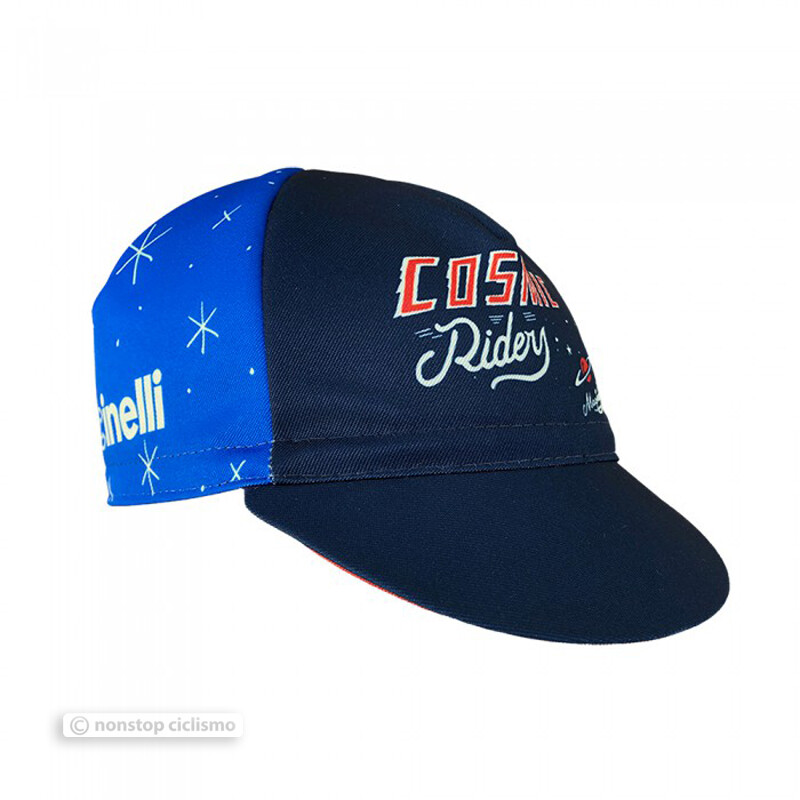 Cinelli Cycling Cap : SERGIO MORA 'COSMIC RIDERS' BLUE
