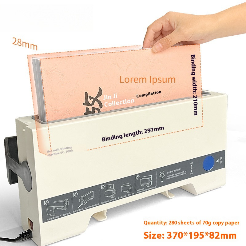 Hot Melt Binding Machine Office Automatic Binding Machine Small Binding Machine